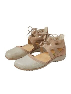 Naot Kata Gladiator Sandals Leather Shoes 8 US 39 EU Tan Closed Toe